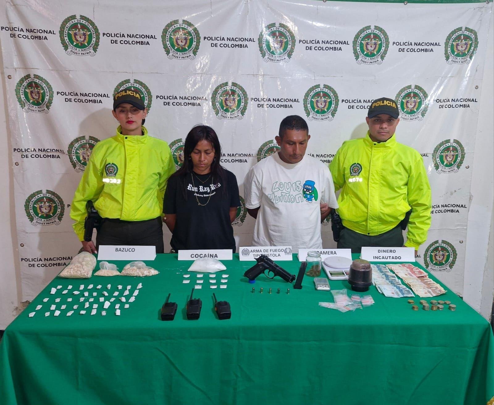 Capturan a dos presuntos distribuidores de droga en San Agustín