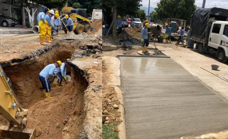 Las Ceibas EPN trabaja en la recuperación de vías afectadas en Neiva