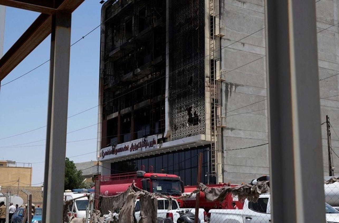 Conmoción mundial por incendio en centro comercial de Irak