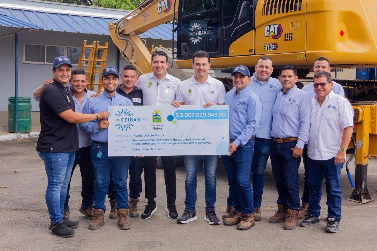 Las Ceibas EPN, ejemplo de eficiencia pública: entrega millonarias utilidades al municipio de Neiva