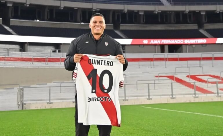 River Plate recupera a su 10: Juan Fernando Quintero, listo para una nueva etapa
