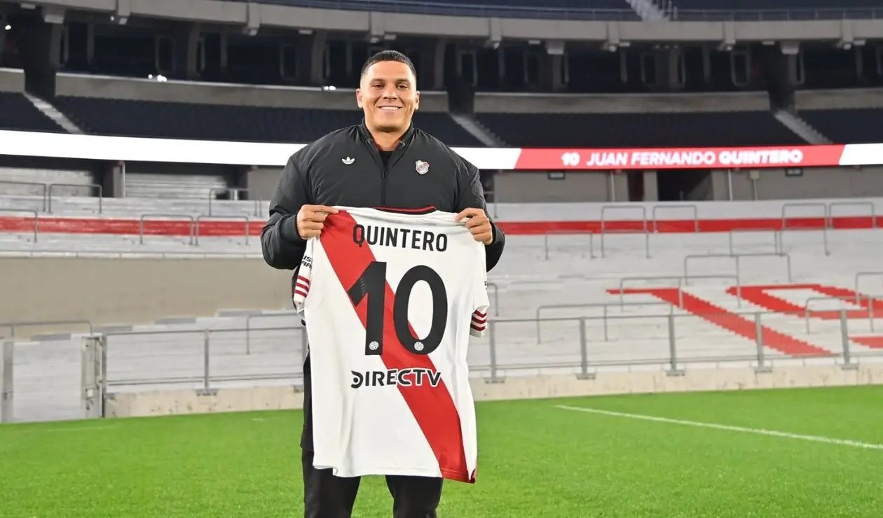 River Plate recupera a su 10: Juan Fernando Quintero, listo para una nueva etapa